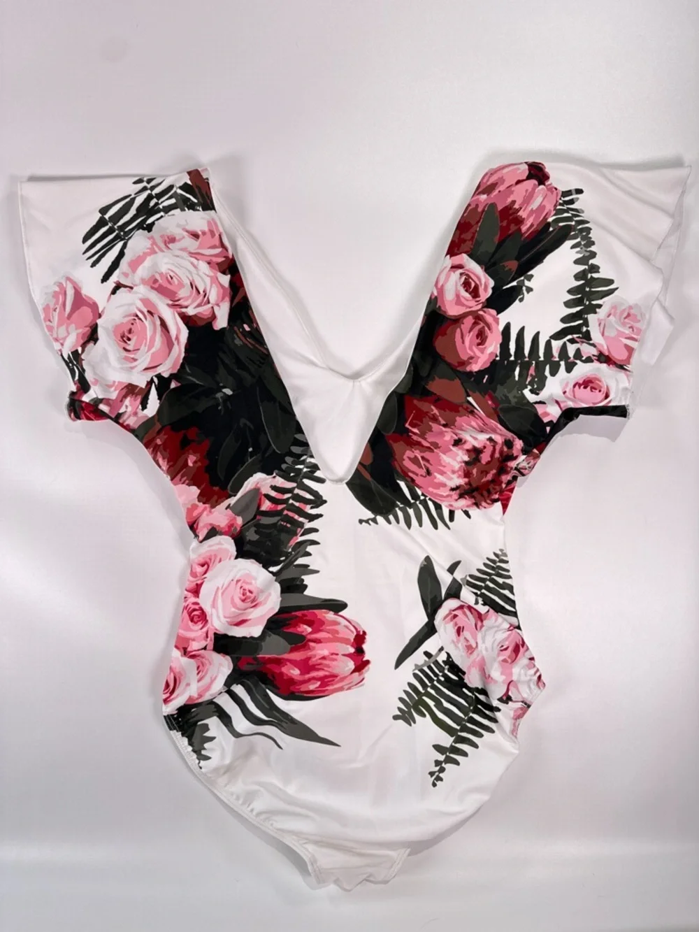 Albion White Top with Subtle Gray Logo Print - Picture 6 of 12